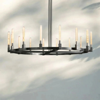 Pulse Candlestick Round Chandelier 36"48"60"72"