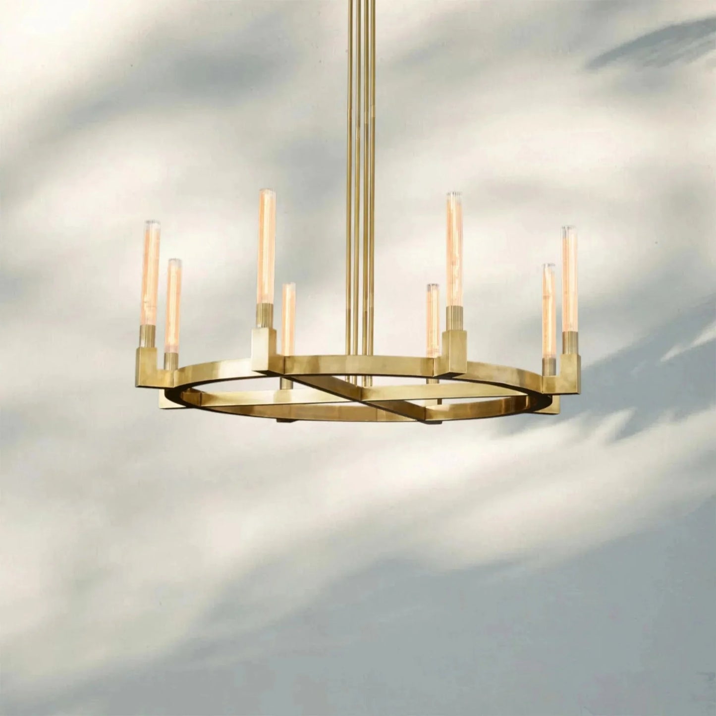 Pulse Candlestick Round Chandelier 36"48"60"72"