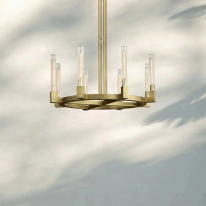 Pulse Candlestick Round Chandelier 36"48"60"72"
