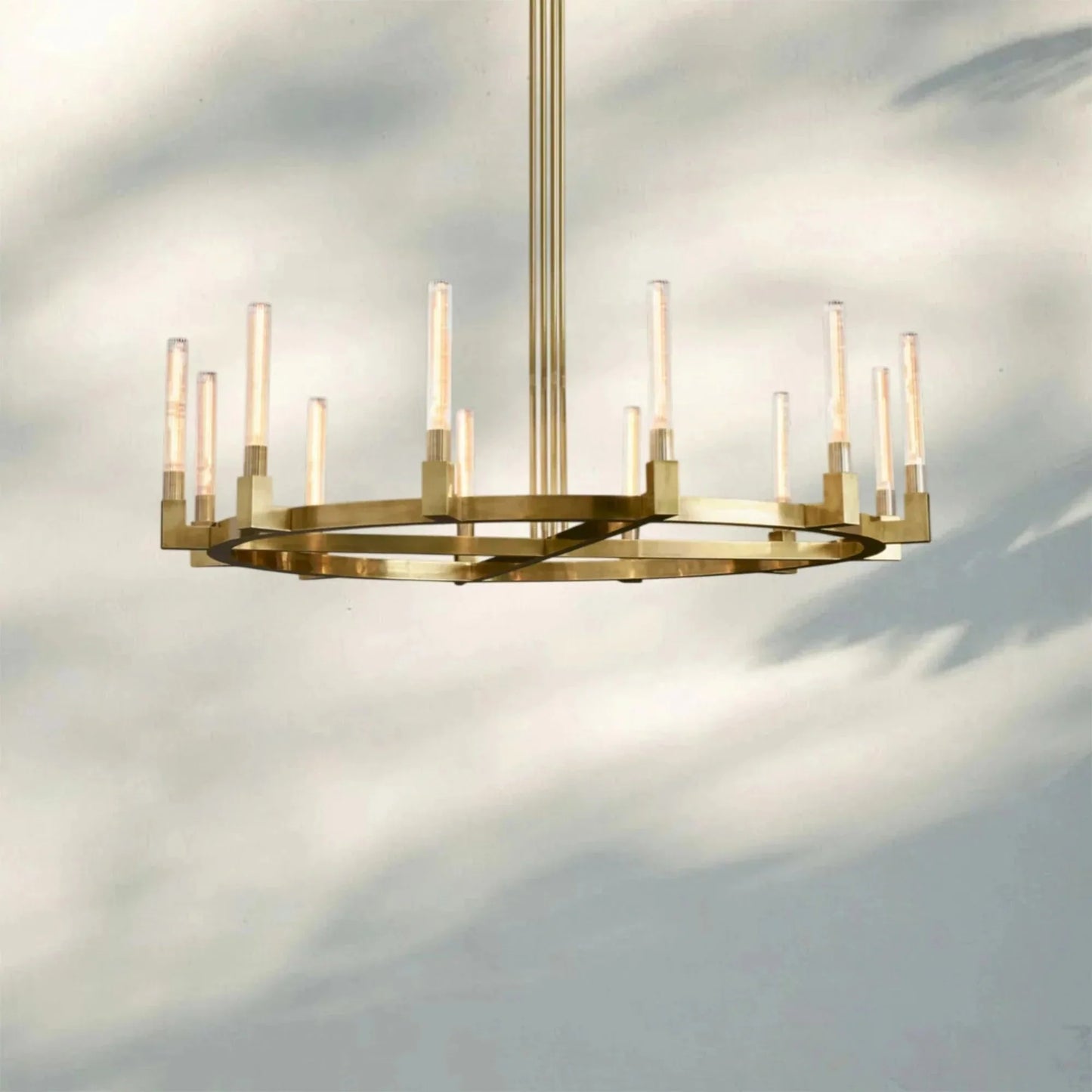 Pulse Candlestick Round Chandelier 36"48"60"72"