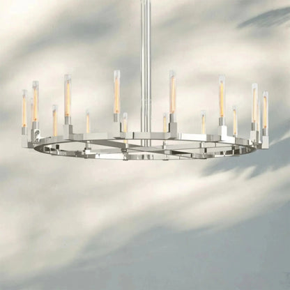 Pulse Candlestick Round Chandelier 36"48"60"72"