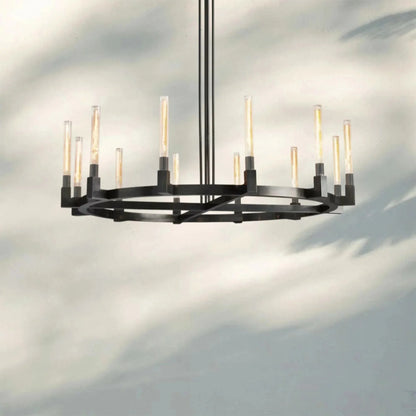 Pulse Candlestick Round Chandelier 36"48"60"72"