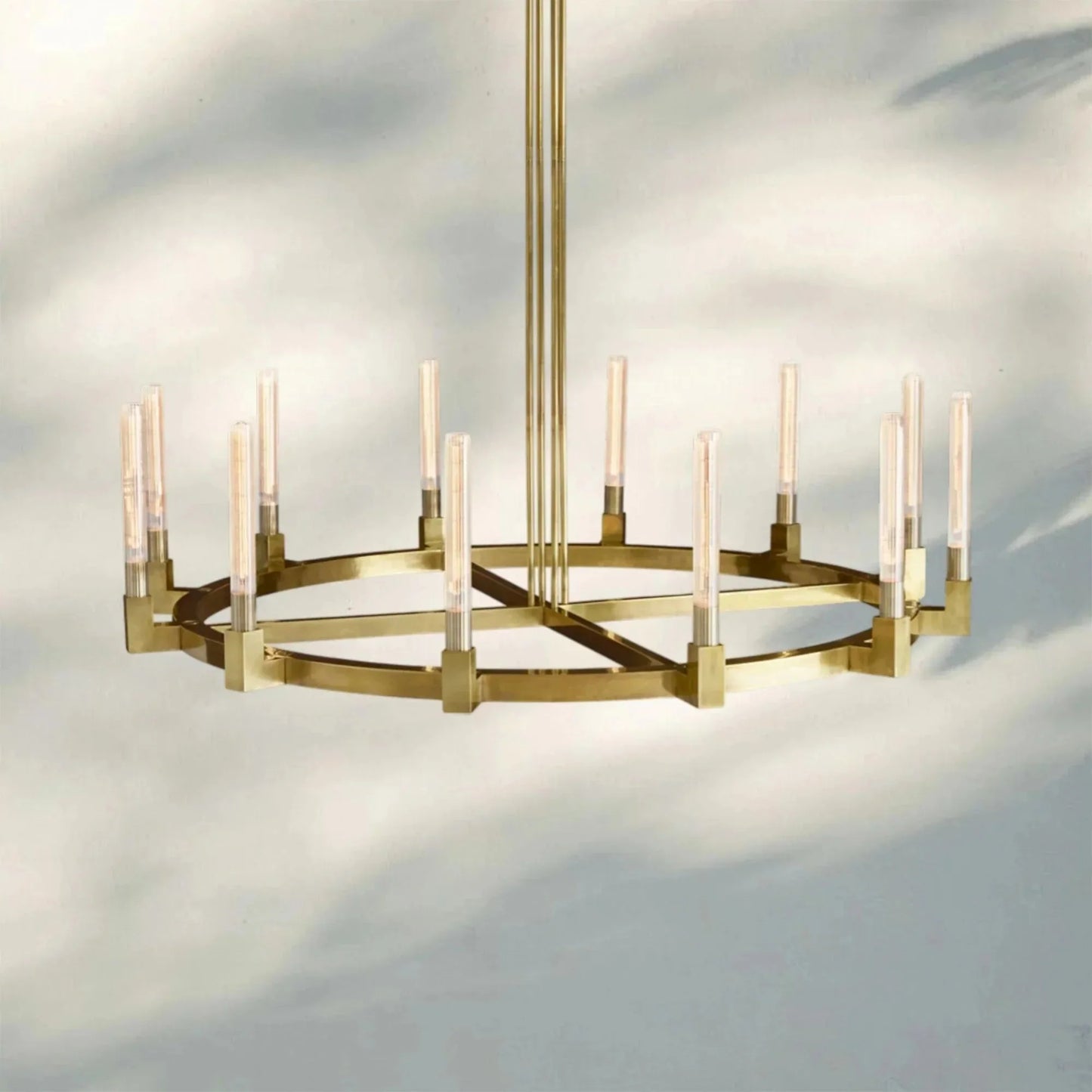 Pulse Candlestick Round Chandelier 36"48"60"72"