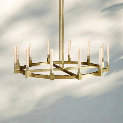Pulse Candlestick Round Chandelier 36"48"60"72"