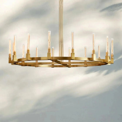 Pulse Candlestick Round Chandelier 36"48"60"72"
