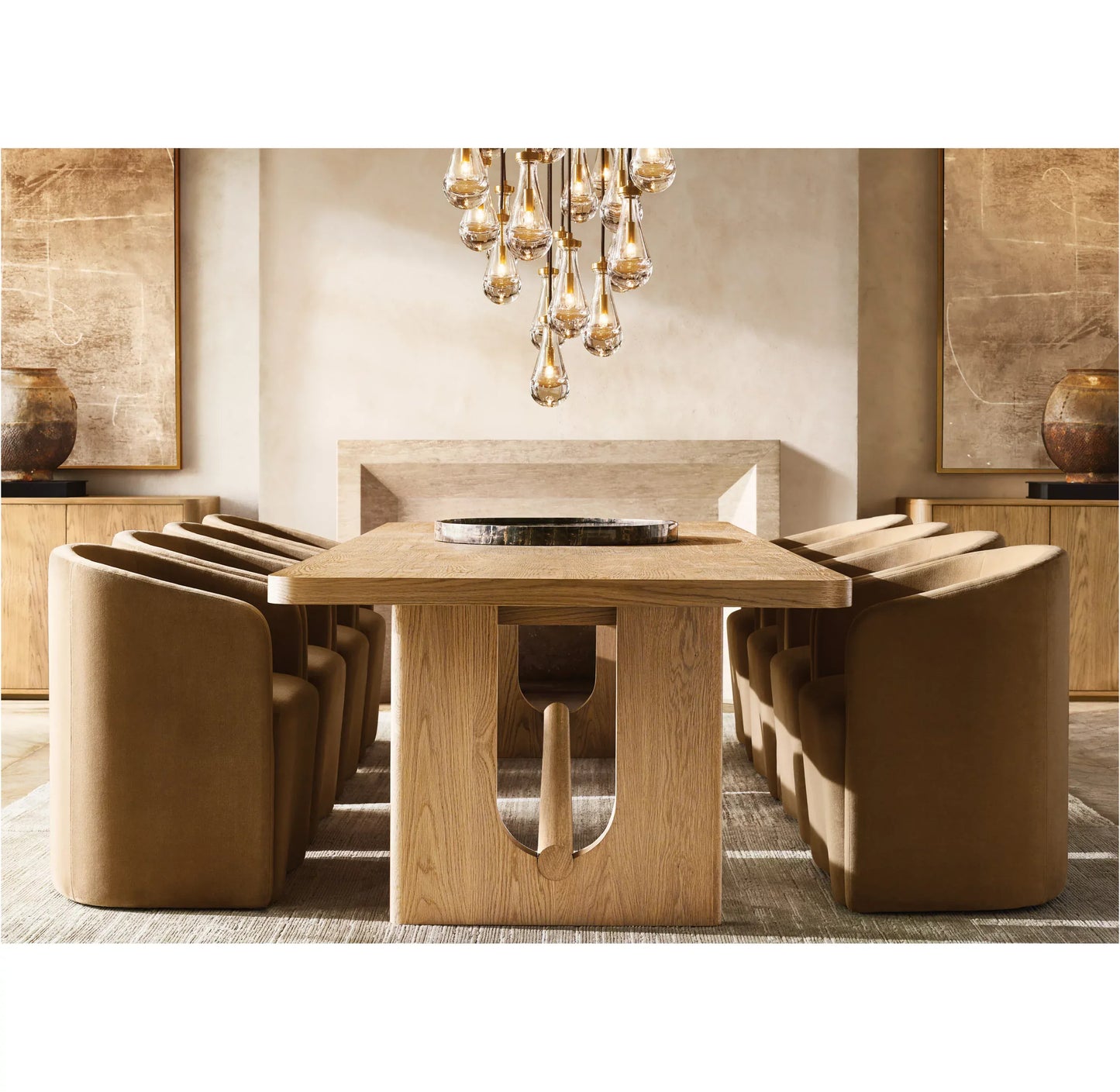 Rain Rectangular Chandelier 54", 72"
