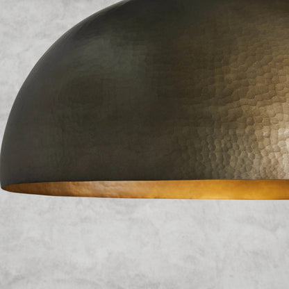 Recycled Metal Dome Pendant 14", 24"