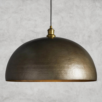 Recycled Metal Dome Pendant 14", 24"