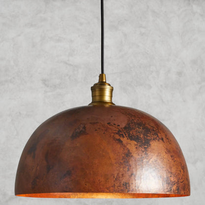 Recycled Metal Dome Pendant 14", 24"