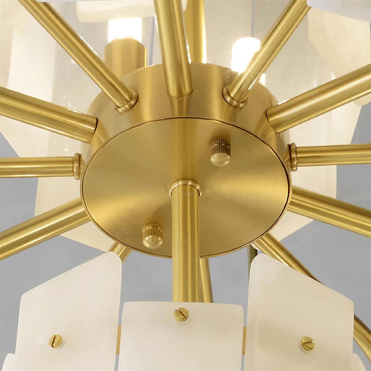 Regina Alabaster Round Chandelier
