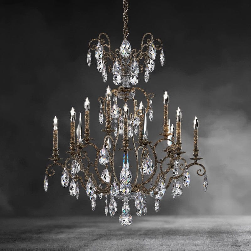 Renaissance Nouveau Chandelier 32"