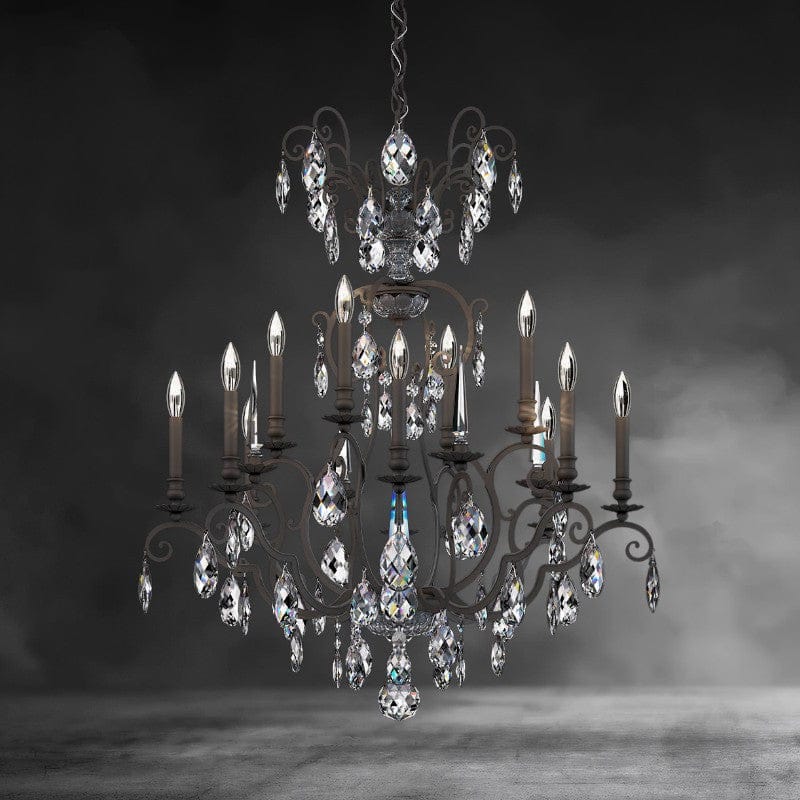 Renaissance Nouveau Chandelier 32"