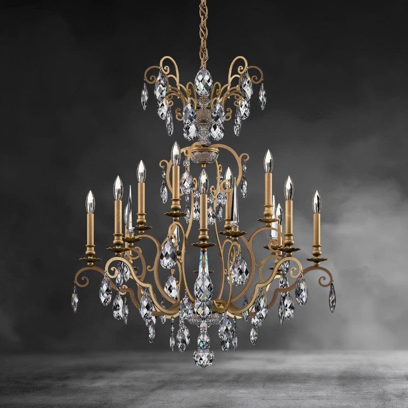 Renaissance Nouveau Chandelier 32"