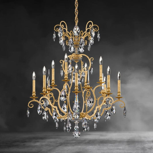 Renaissance Nouveau Chandelier 32"