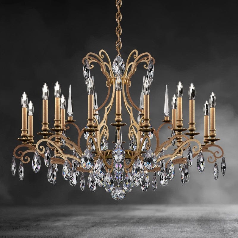Renaissance Nouveau Chandelier 40"