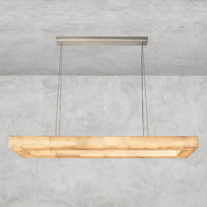 Rivage lueur rectangular chandelier 54", 72"