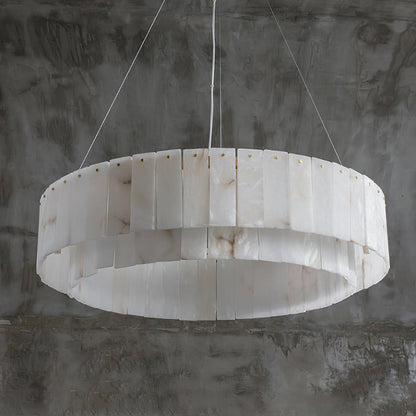 Rock Alabaster Chandelier 23.6" 31.4"