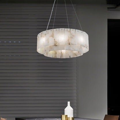 Rock Alabaster Chandelier 23.6" 31.4"
