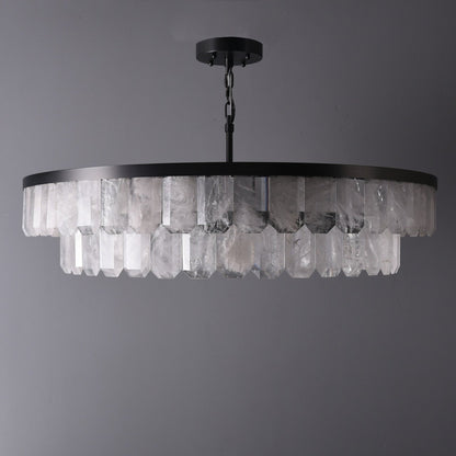 Rolantis Double Rock Crystal Chandelier