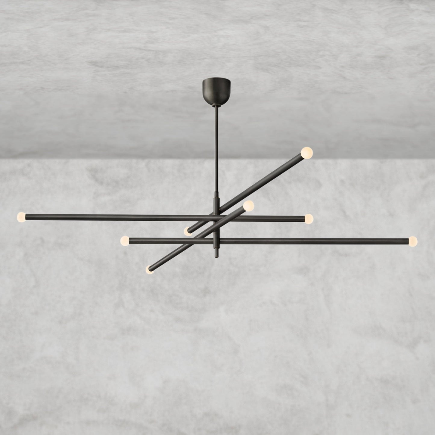 ROUSSEAU 8-LIGHT MOBILE ORB CHANDELIER 53", 68"