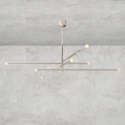 ROUSSEAU 8-LIGHT MOBILE ORB CHANDELIER 53", 68"