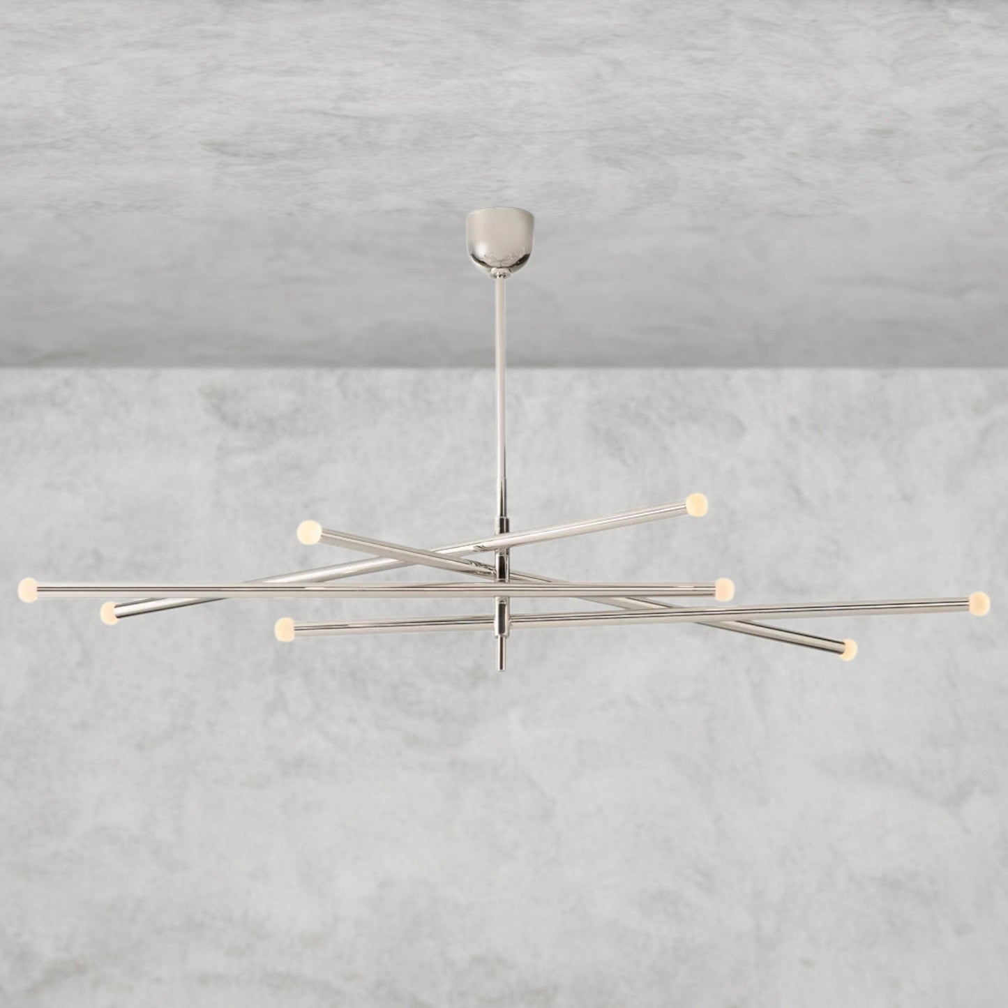 ROUSSEAU 8-LIGHT MOBILE ORB CHANDELIER 53", 68"