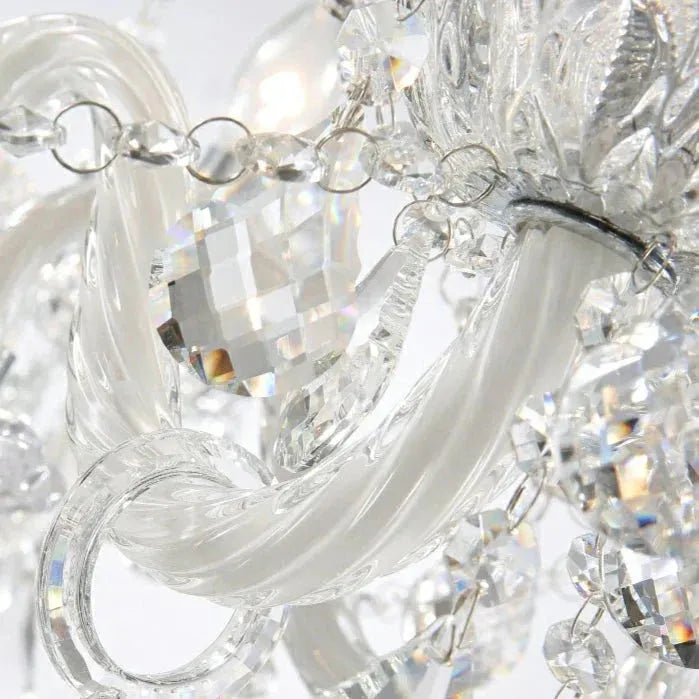 Rustic Antique European Candle Crystal Chandelier Popular Farmhouse Ceiling Light Fixture For Living Room
