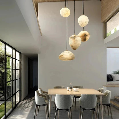Sage Marble Chandelier