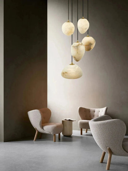 Sage Marble Chandelier