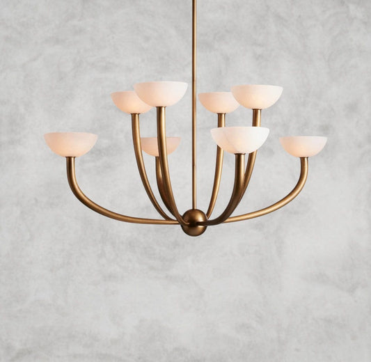 Saguaro Alabaster Chandelier 22", 42"