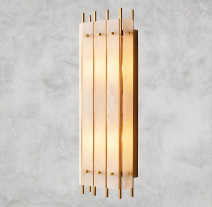 San Marco Alabaster Grand Rectangular Sconce