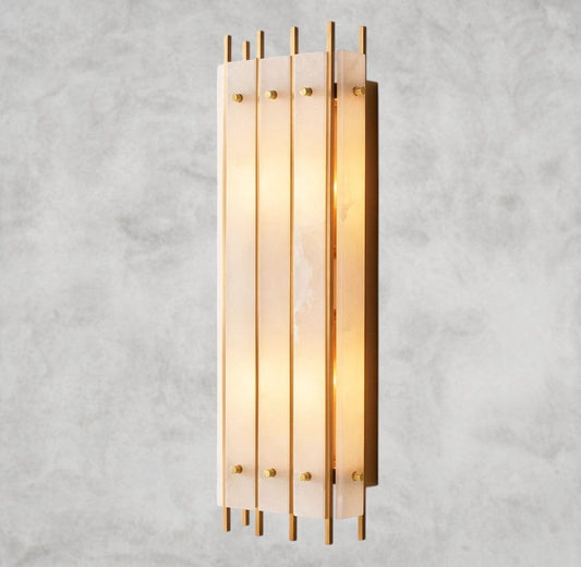 San Marco Alabaster Grand Rectangular Sconce