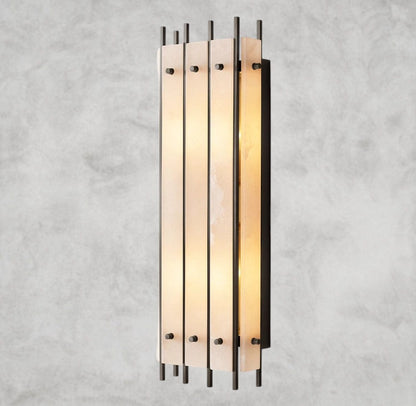 San Marco Alabaster Grand Rectangular Sconce