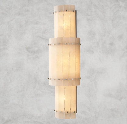 San Marco Alabaster Grand Round Sconce