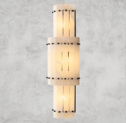 San Marco Alabaster Grand Round Sconce
