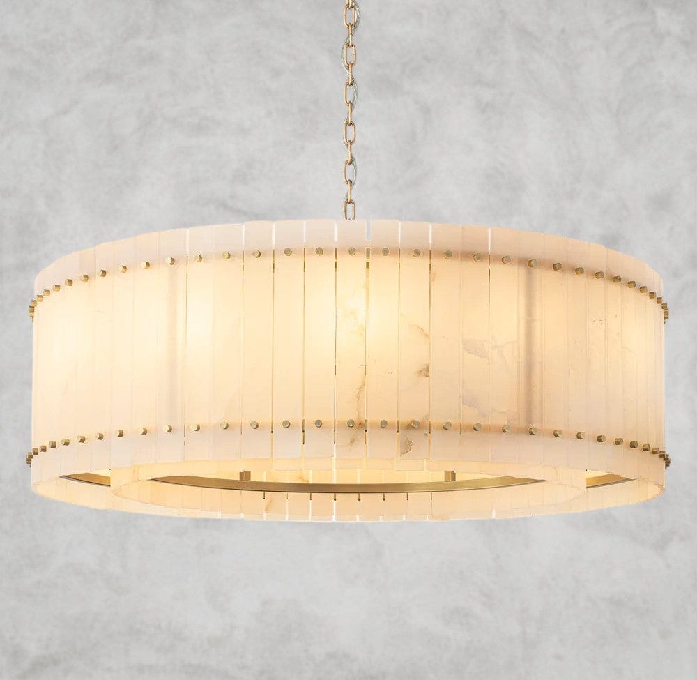 San Marco Alabaster Round Chandelier 22", 37", 48", 60"