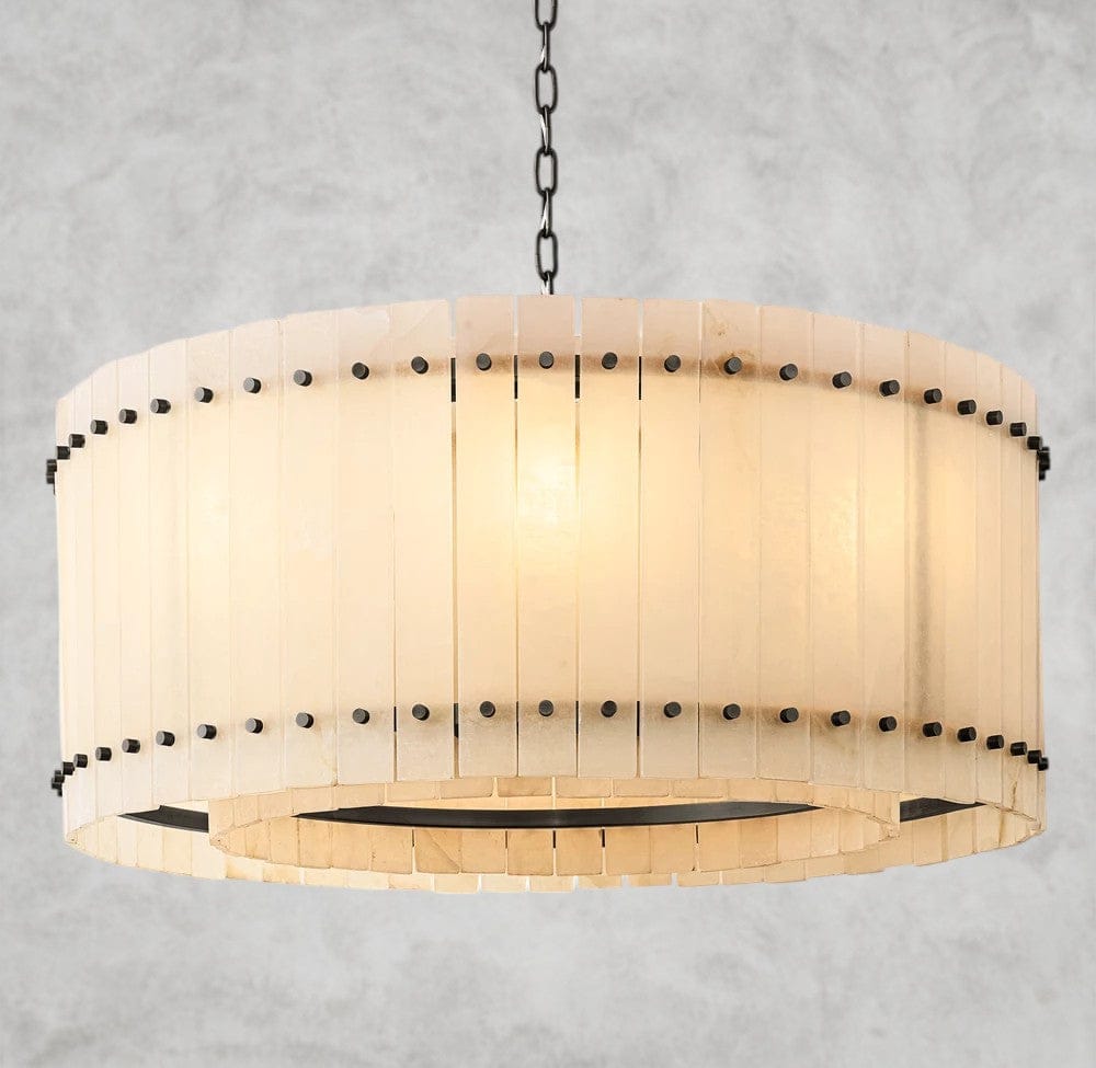 San Marco Alabaster Round Chandelier 22", 37", 48", 60"