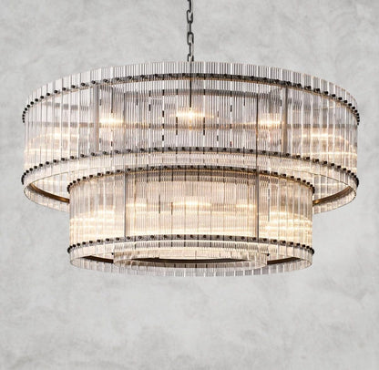San Marco Two-Tier Round Chandelier 22", 37", 48", 60"