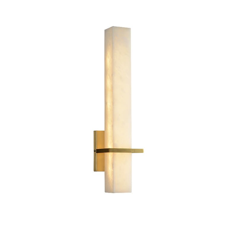 Serene Modern Alabaster Linear Wall Sconce