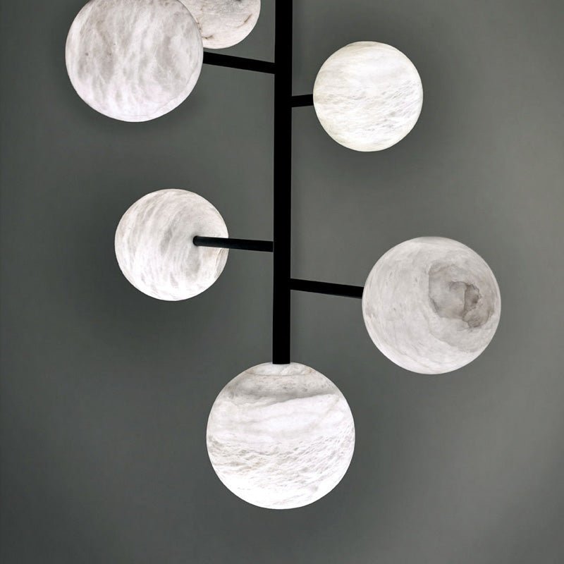 Sian Modern Sphere Delight - Modern Artistic Alabaster Pendant Light