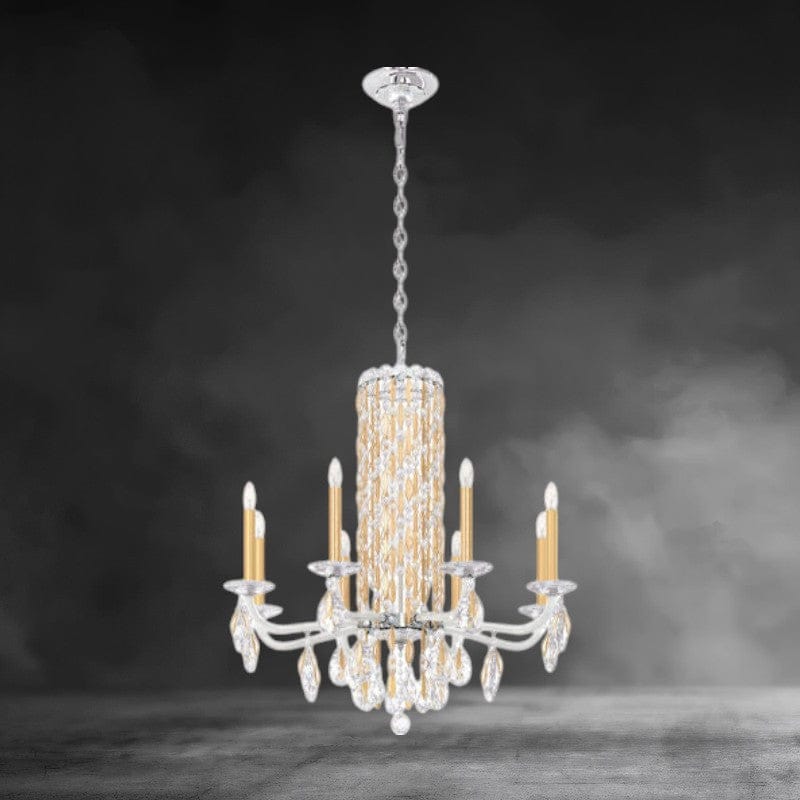 Siena 8-light crystal chandelier30"