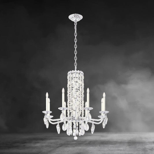 Siena 8-light crystal chandelier30"