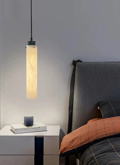 Simple marble pendant lamp