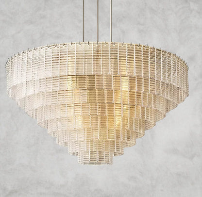 Sirene Clear Glass Round Chandelier 41", 52", 65"