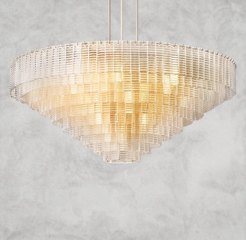 Sirene Clear Glass Round Chandelier 41", 52", 65"