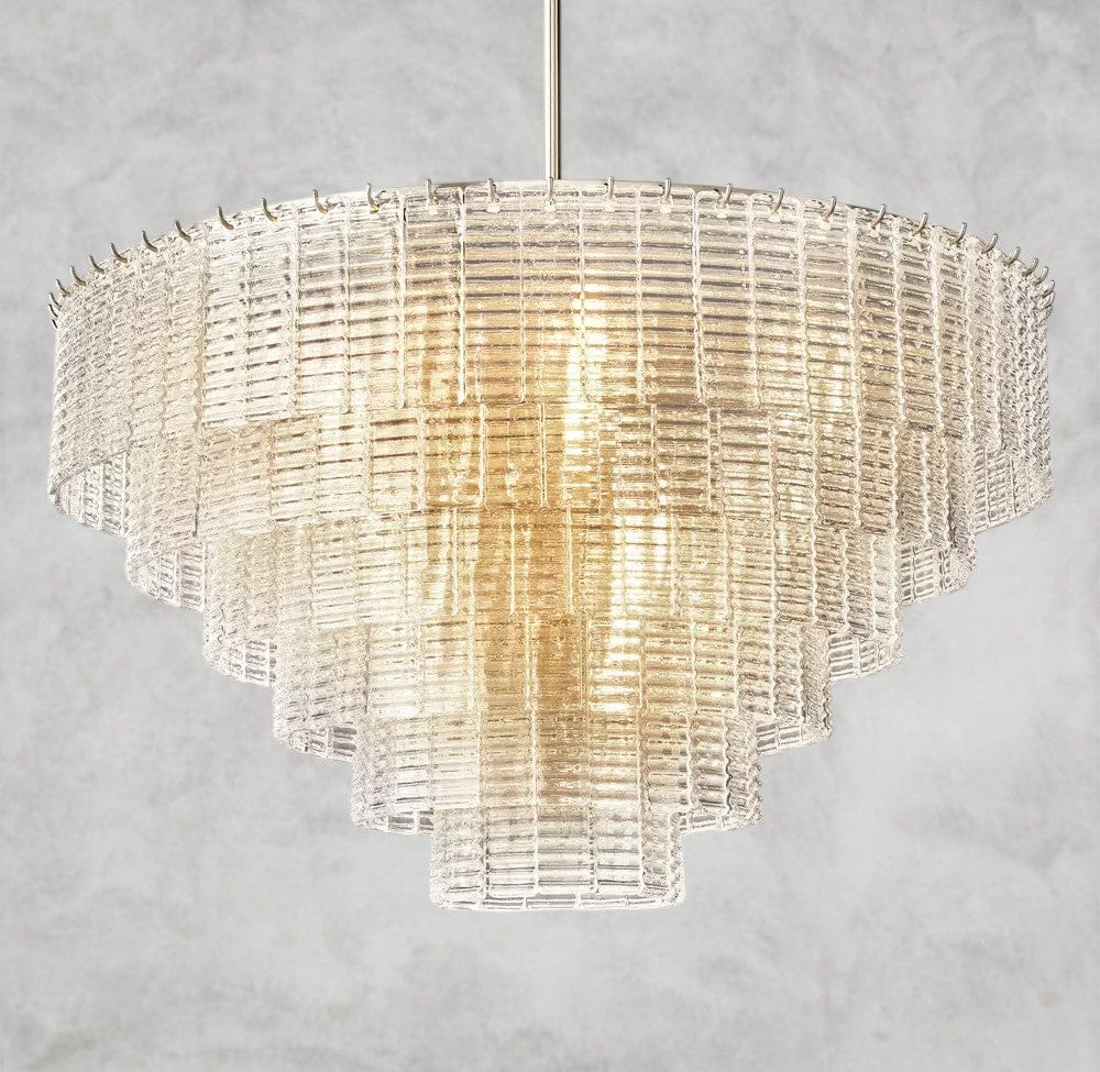 Sirene Clear Glass Round Chandelier 41", 52", 65"