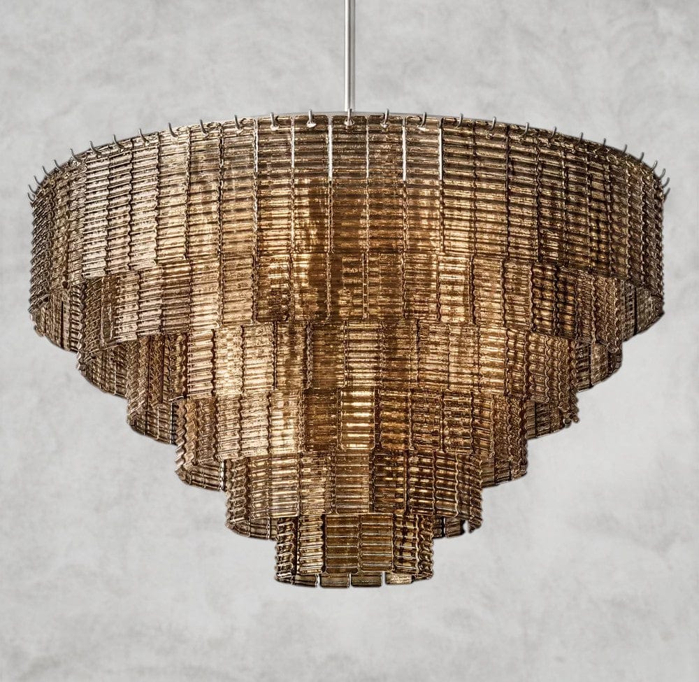 Sirene Smoke Glass Round Chandelier 41", 52", 65"