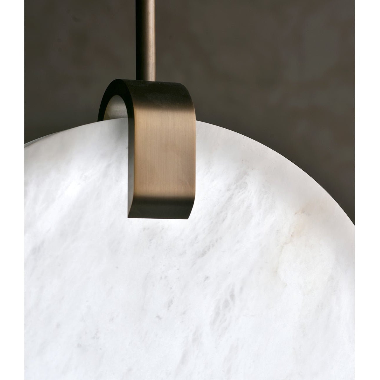 Soho Real Alabaster Disc Pendant Light, Pendant Lamp For Hallway, Staircase