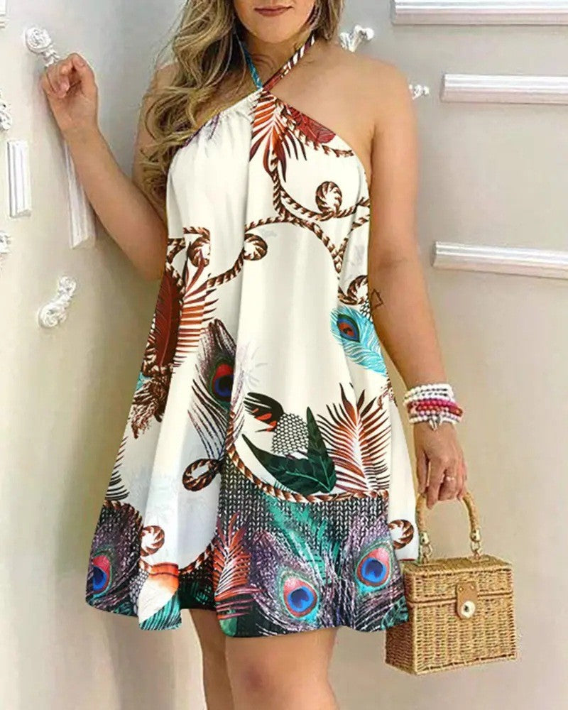 Solrae Tropic Halter Dress