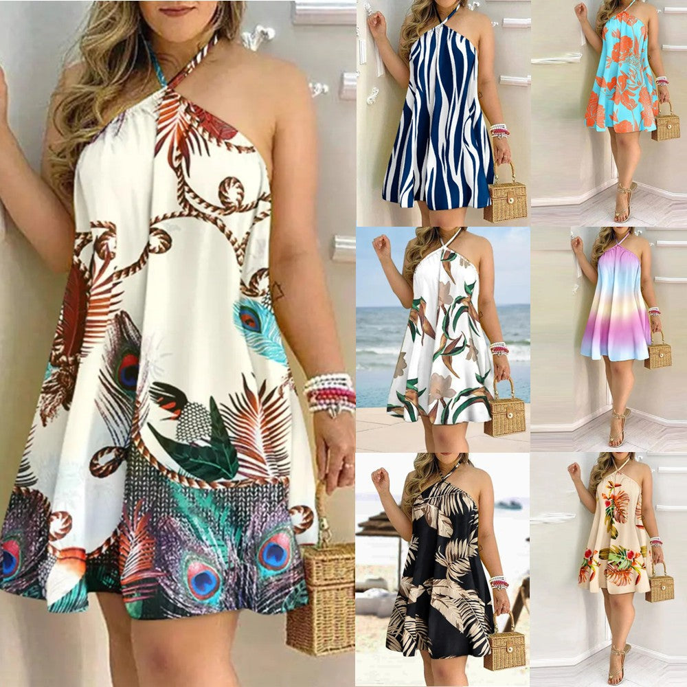 Solrae Tropic Halter Dress